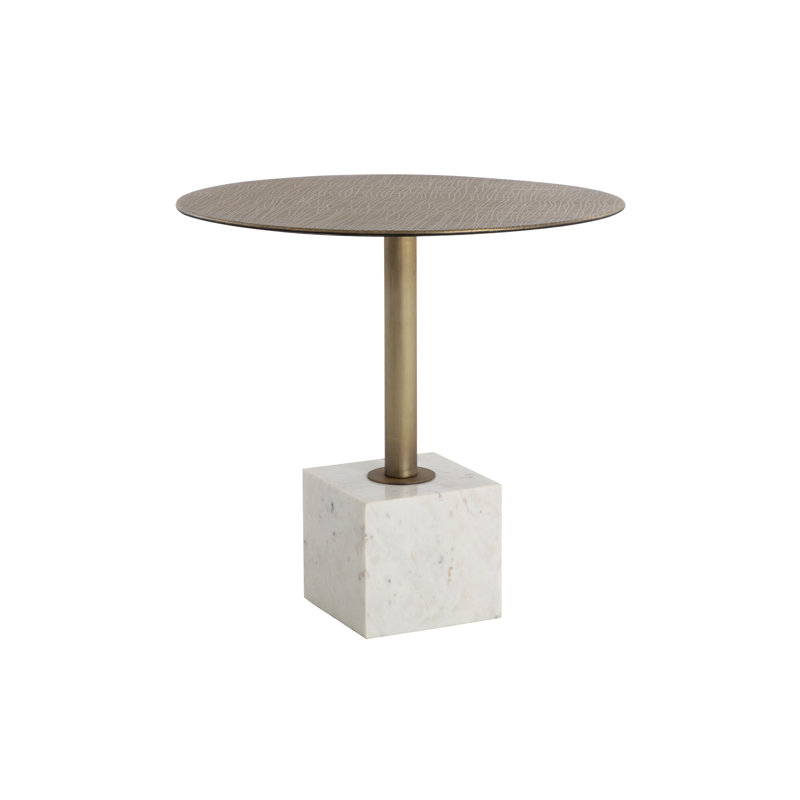 Round Dining Table, White