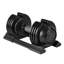 Haltère ajustable en acier, capacité de 22 lb, noir