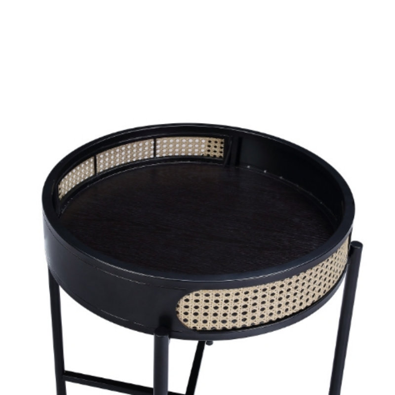Colson Black Finish End Table