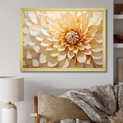 Minimalisme Dahlia - art mural Dahlia