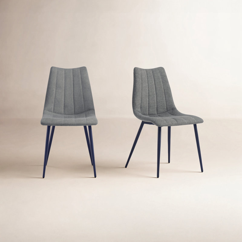 Chaise d'appoint rembourrée Finnigan, Gris