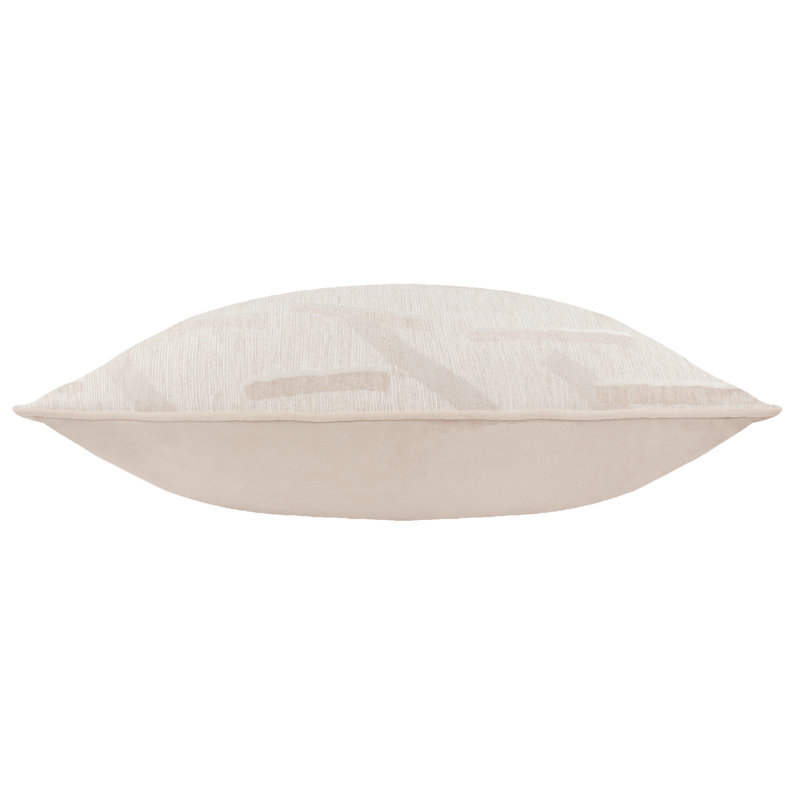 Tresse Abstract Rectangular Throw Cushion, White Abstract