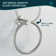 Wall Mounted Towel Ring With Installation Hardware
