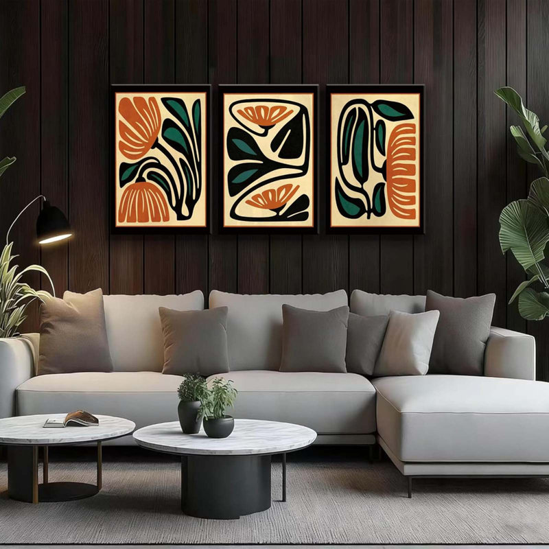3 Piece Wrapped Canvas Wall Art