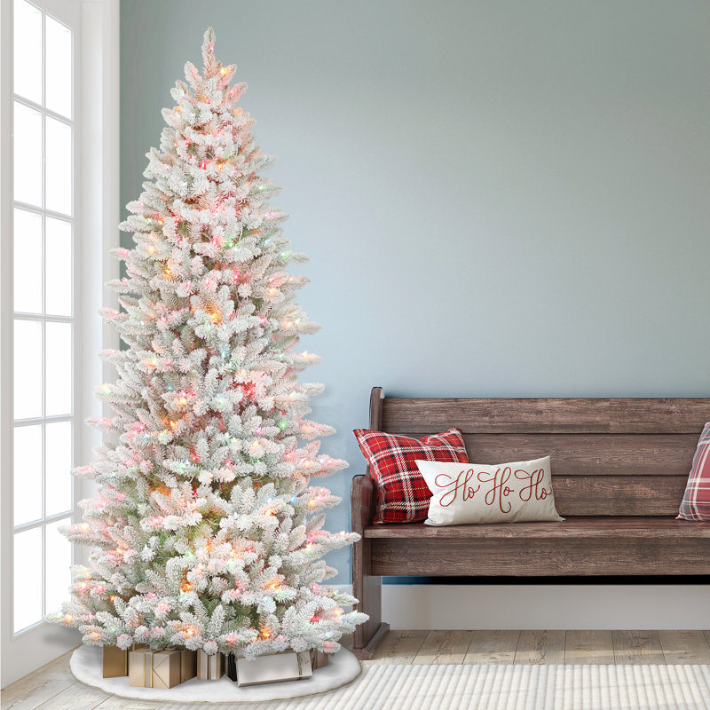 7.5' Artificial Fir Christmas Tree with Color & Clear Lights