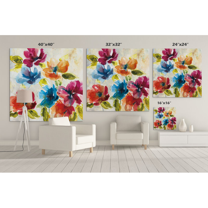Color My World I - reproduction sur toile, H 40 po x l 40 po x p 1,5 po