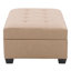 Rangement/repose-pieds rectangulaire capitonné de 46,25 po de largeur Lacour-28980257