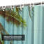 Rideau de douche imperméable avec 12 crochets Vintage Palm Island-757911631