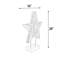 Figurine étoile sur support