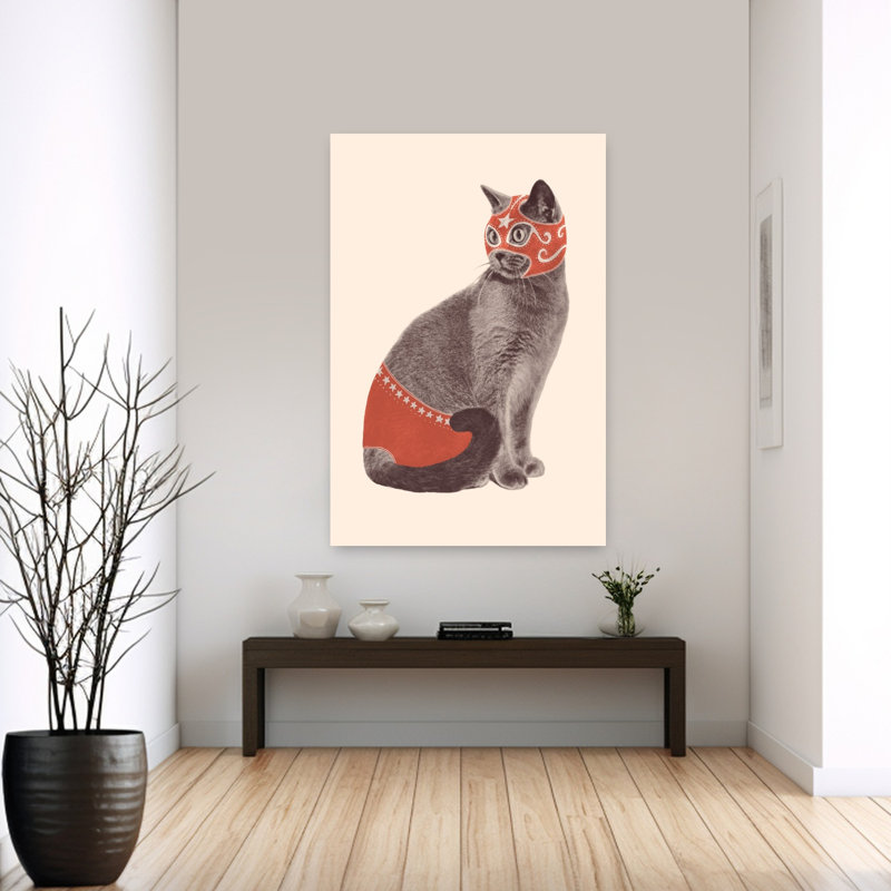 Art contemporain, art contemporain pour chat, H 60 po x l 40 po