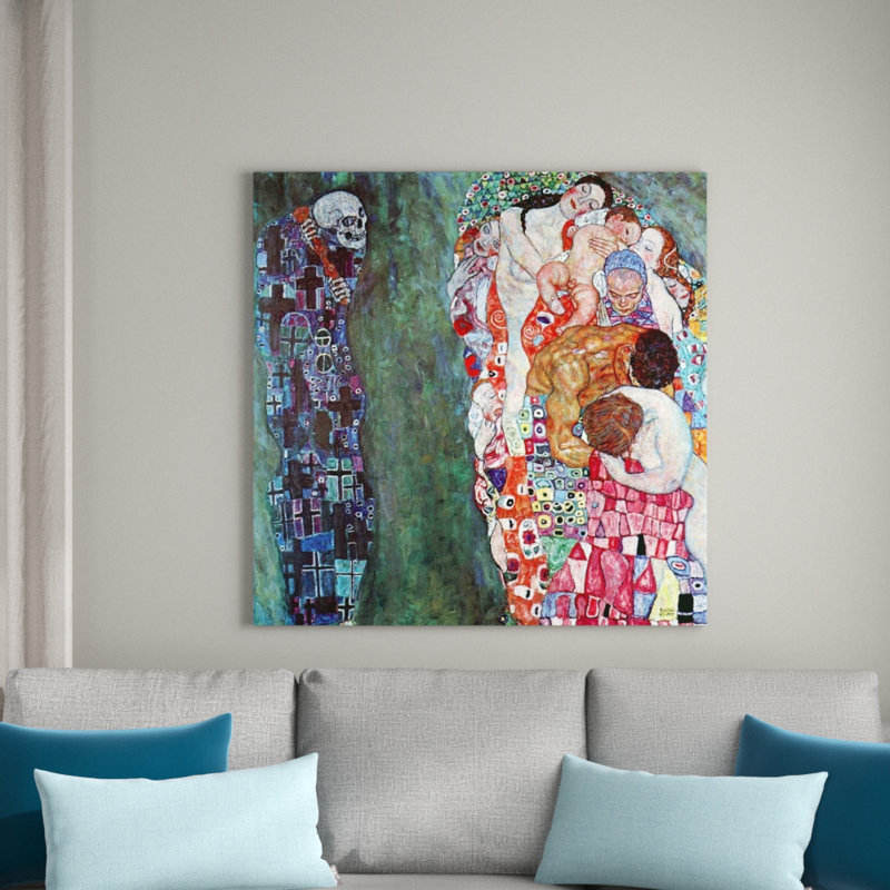 Gustav Klimt - Wrapped Canvas Print, 50cm H x 50cm W x 1.8cm D