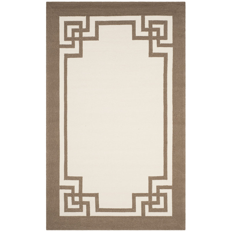 Four Seasons Hand Hooked Performance Solid Color Rug, Rectangle 5' x 8'