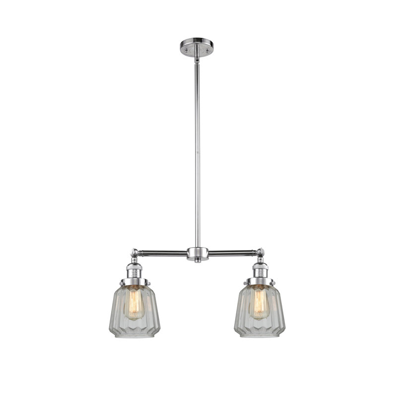 Vinson 2 - Light Kitchen Island Pendant, Clear, No Bulb Included, Polished Chrome