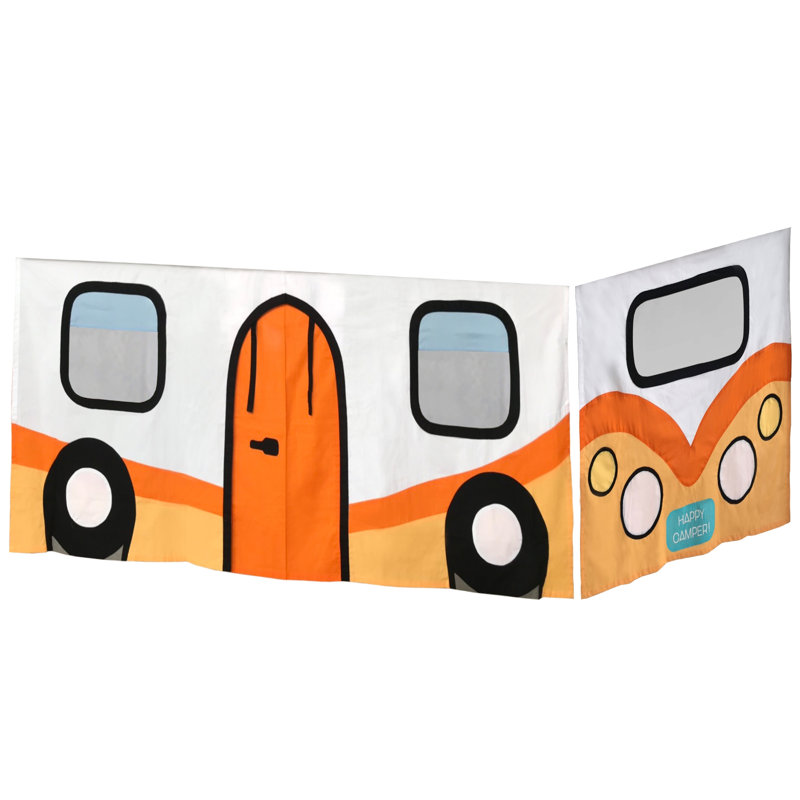 Rideau pour VR, orange/bleu