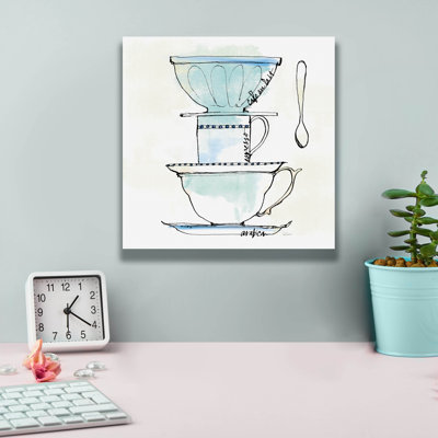 'Good Brew 5' by Sue Schlabach Canvas Wall Art, 18" x 18"