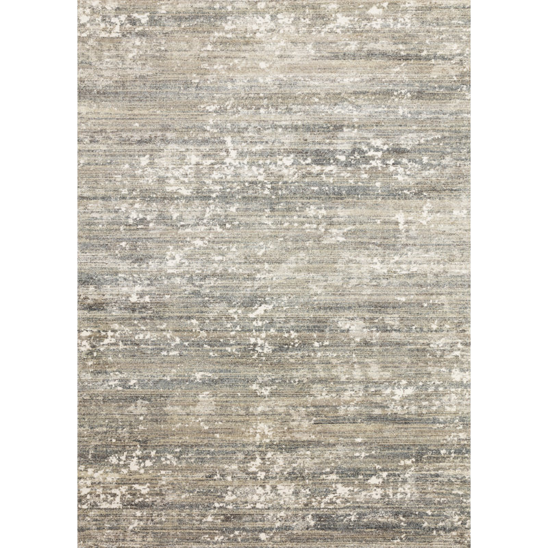 Tergel Abstract Fog Area Rug, Rectangle 2'7" x 4'