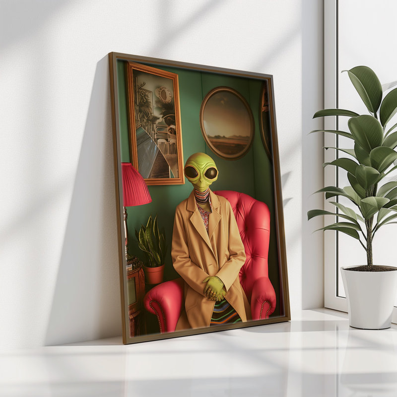 Élégante peinture décorative en panneau de fibres à densité moyenne, 13,8 x 18,5 x 0,1 pouces | 100% panneau de fibres à densité moyenne avec épaisseur de 3 mm, cadre 100% bois de pin | Œuvre d'art imprimée aux UV pour une décoration élégante, parfaite pour le salon ou le bureau