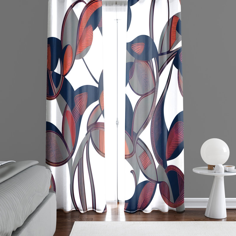 Breckynn Semi Sheer Curtain Pair, 20" W x 52" L