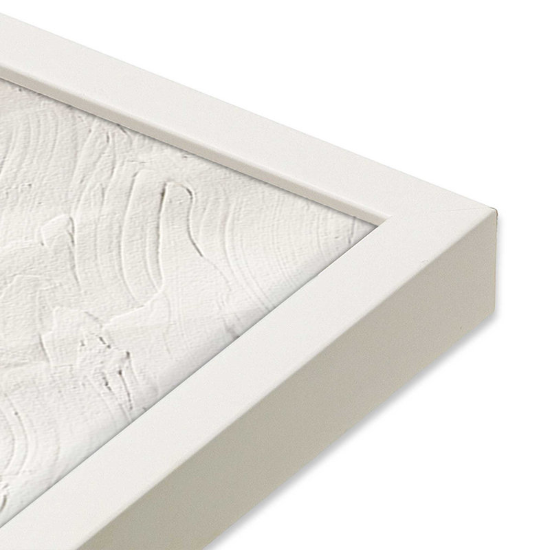 Imprimé Wave Formations II, H 25 po x l 19 po, Reproduction encadrée sans passe-partout, Blanc