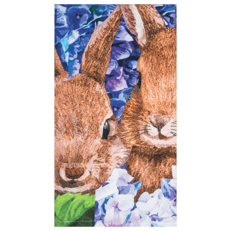 Lapins en serviette Hydrangeas