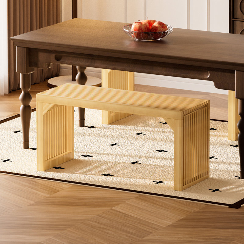 Banc en bois 35 po pour hall d'entrée, salon, cuisine