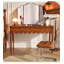 Coiffeuse et table de maquillage American-Style Vintage