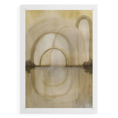 Soft Golden Reflections I -Canvas Print Only - NOT FRAMED