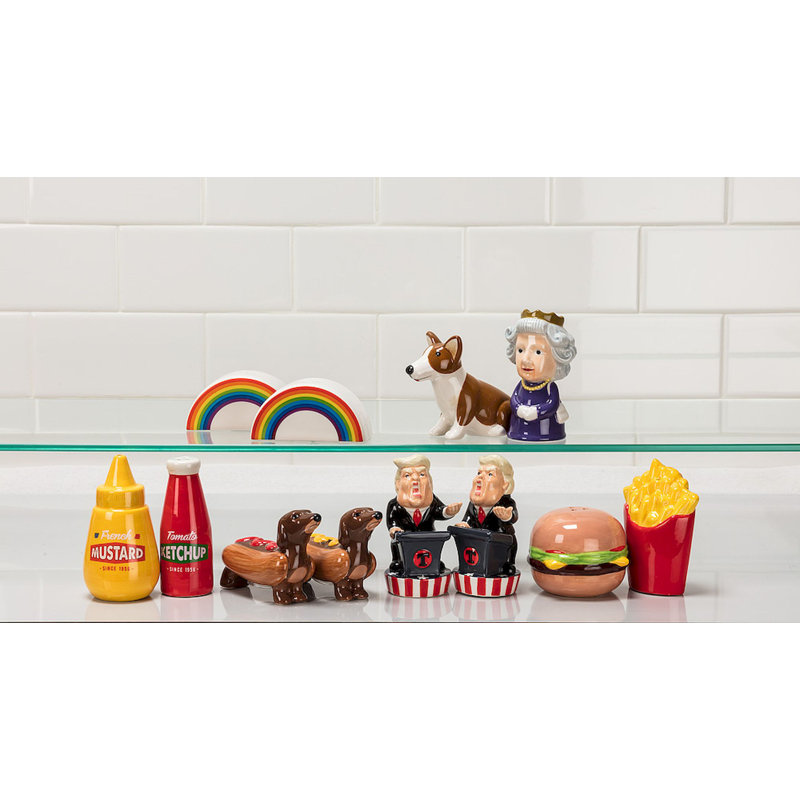 Mr. MJs Queen and Corgi Salt and Pepper Shaker Set
