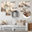 Profondeur géométrique blanche et grise I - décoration murale géométrique moderne en métal-1743584968