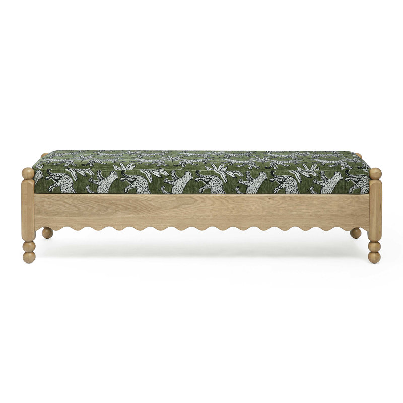 Banc en jacquard Thelma, Vert