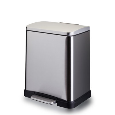 Romeo Steel Step On and Odour Seal Kitchen Rubbish Bin - 3.17 L