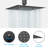 10 Inch Square Waterfall Full Body Coverage Rainfall Bathroom Shower Head Faucet-100669304