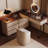 Makeup Vanity with Light mirror,8 drawers