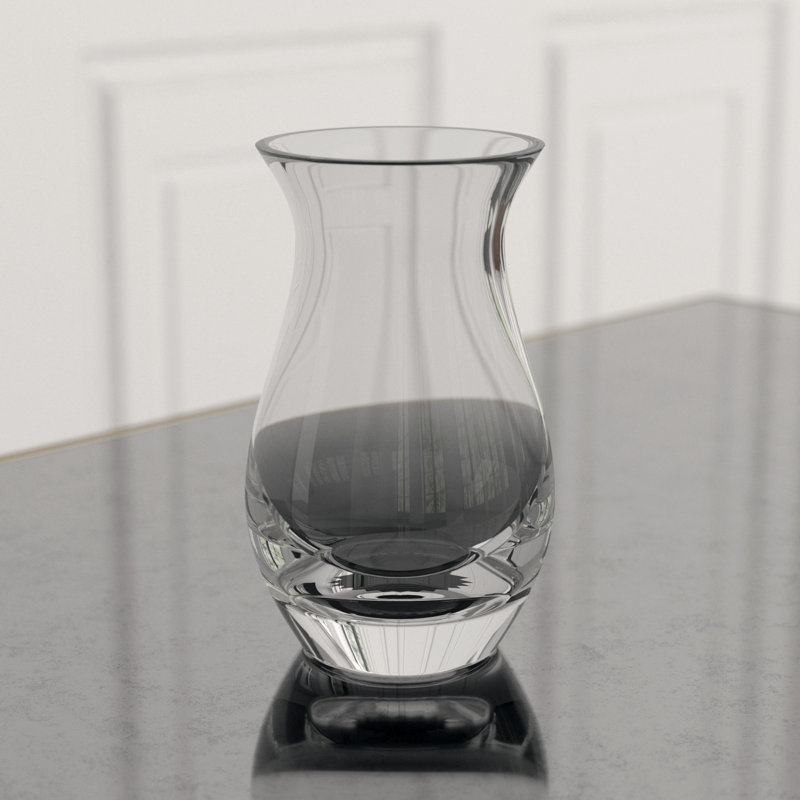 Handmade Glass Table Vase, 6.8898" H x 5.9055" W x 5.9055" D