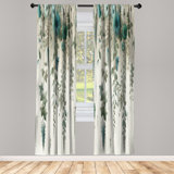 Microfiber Semi Sheer Curtain Pair
