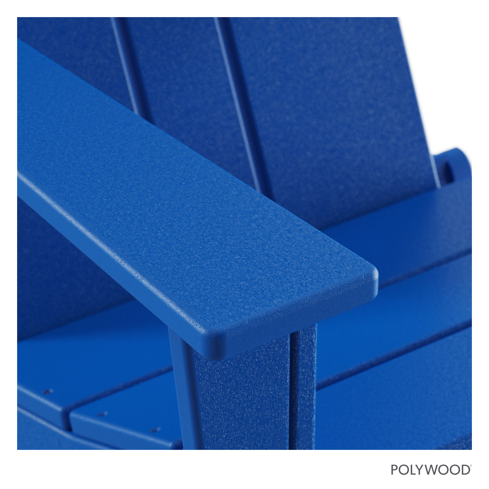 POLYWOOD® Folding Adirondack Chair, Blue