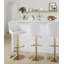 Tabouret de bar réglable Diana avec repose-pieds arrondi en T - ensemble de 2-109244165