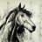 Spirit horse - 26"x26" Throw pillow cover - Poly twill - Print on demand-74421452-74421453