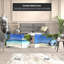 72" x 63" Double Sided Ocean 4 Panel Room Divider-897734316