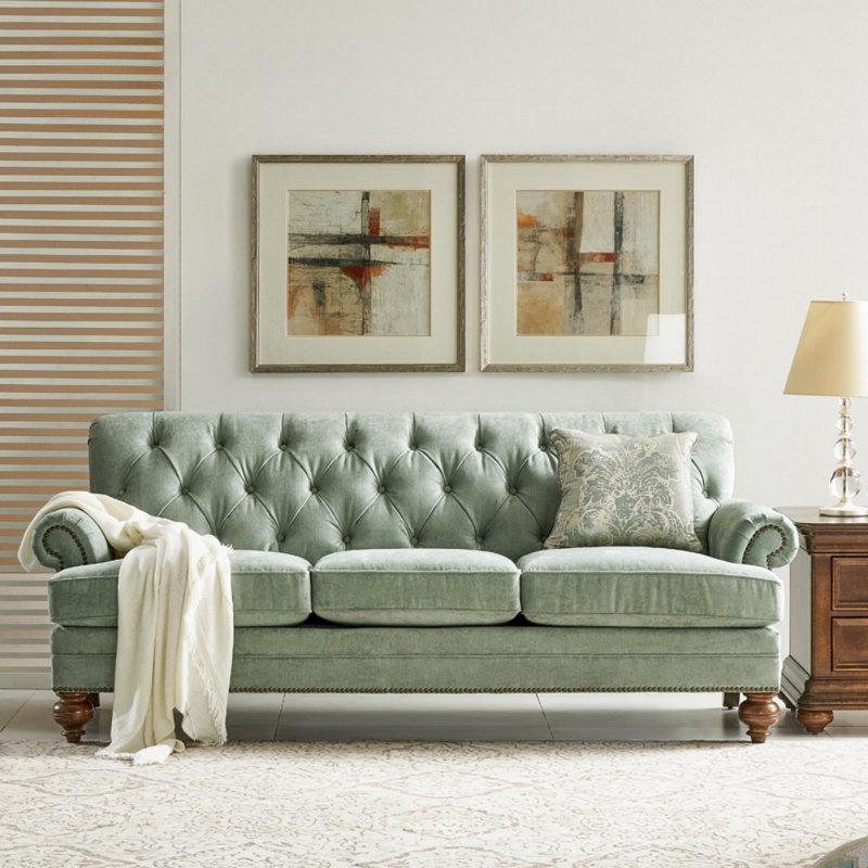 American Simple Fresh Green Sofa
