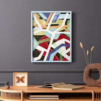 «Magnetic Color II», reproduction encadrée - bois massif