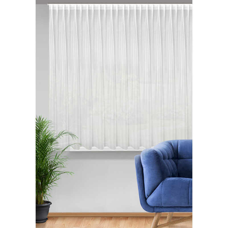 Rizokarpaso Sheer Curtain Single Panel, 170cm H x 290cm W