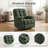 23.6" Wide Seat, 360° Swivel + 30° Rock, 8-Point Vibration + Lumbar Heat, USB Port, Side Pockets, 350 lb Capacity, 20-Min Assembly-1365967173