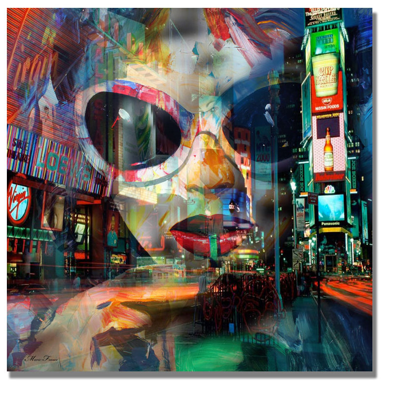 « on broadway », impression sur toile, H 18 po x l 18 po x P 2 po