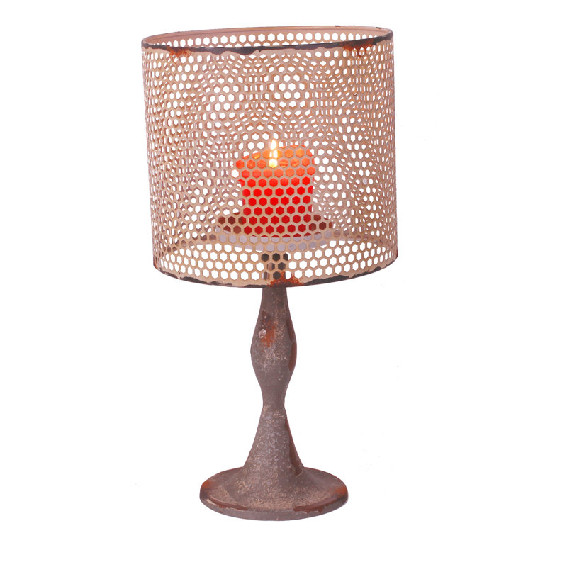 Nostalgia 15'' H Metal Tabletop Candlestick
