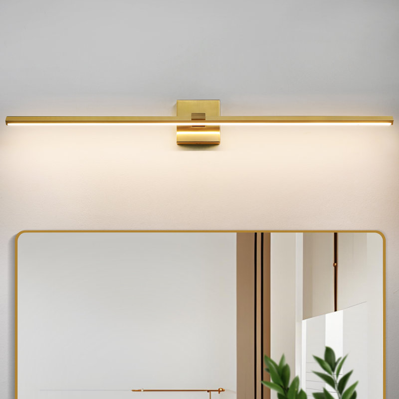 Barre d'éclairage de salle de bain à DEL 39 "à intensité variable, Or
