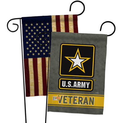 Double Sided 18.5'' H x 13'' W Polyester Independence Day Garden Flag