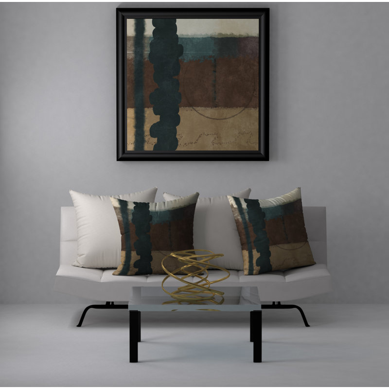 Abstract Reversible Throw Pillow, 24" x 24"