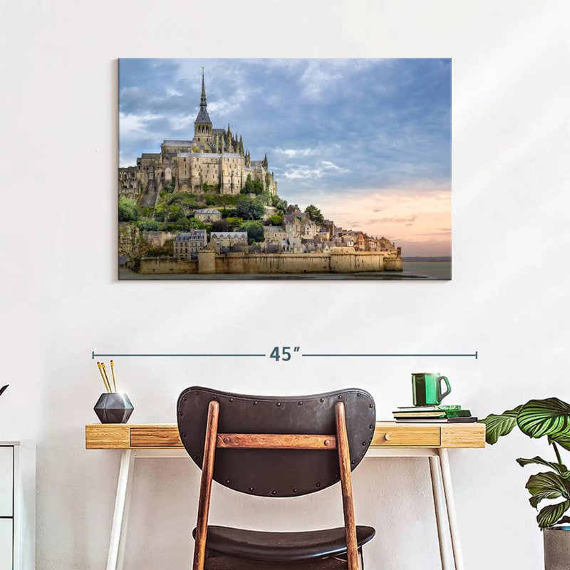 Adella - Mont Saint-Michel historique, H 26 po x l 39 po