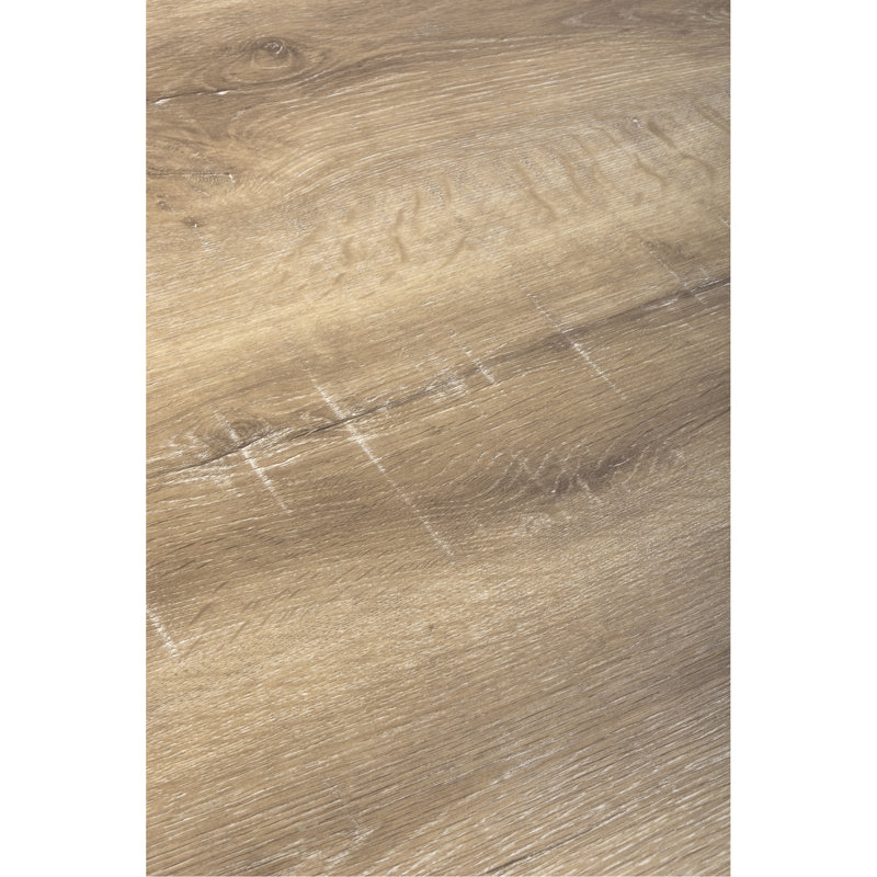 Annetraud Extendable Metal Base Dining Table, Oak